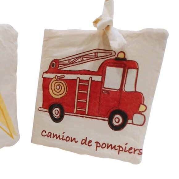 2 French Coco Village Soft Crinkle Educational Soft Fabric Books - Picture 4 of 5